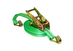 Ремень стяжной TOR 2,5/5,0 т 10,0 м 50 мм зеленый (Long Ergo, пластиковая ручка) 1042387