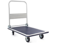 Тележка платформенная 300 кг TOR PH300 (820х575) со складной ручкой (резиновые колеса 125 мм) 130031