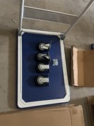 Тележка платформенная 150 кг TOR PH150 (480x740) со складной ручкой (резиновые колеса 125 мм) 1004024