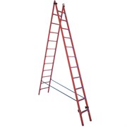 Лестница-стремянка двухсекционная универсальная диэлектрическая Диэлектрик 2x11 ступеней ССД-У