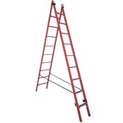 Лестница-стремянка двухсекционная универсальная диэлектрическая Диэлектрик 2x9 ступеней ССД-У