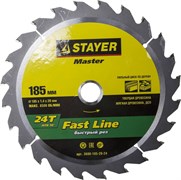 Диск пильный Stayer "MASTER-FAST-Line" 185мм 24T 3680-185-20-24