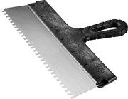Зубчатый шпатель ЗУБР "Стандарт" стальной 350мм 6х6 10053-35
