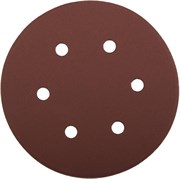 Шлифовальный круг ЗУБР "Мастер" абразивный, 6 отверстий, Р600, 150мм, 5шт 35566-150-600