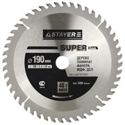 Диск пильный Stayer "MASTER-SUPER-Line" 190мм 48T 3682-190-16-48