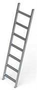 Алюминиевая приставная лестница 7 ступеней ЛПШ-2,5(т.2)