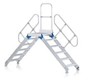 Алюминиевый переход с платформой Zarges Z600 1000мм 11 ступеней 60° 40359930