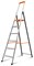 Анодированная стремянка Эйфель 6 ступеней Фаворит-Профи 106 - фото 102059