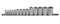 Набор торцевых головок Jonnesway Torx (звездочка), 1/4", 3/8", 1/2"DR, Е4-E24 на держателе, 14 предметов S06H414S - фото 110106