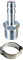Переходник Fubag 1/2"М на елочку 10мм с обжимным кольцом 10x15мм в блистере - фото 128313
