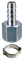 Переходник Fubag 1/4"F на елочку 6мм с обжимным кольцом 6x11мм в блистере, 2 шт - фото 128325