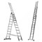 Алюминиевая трехсекционная лестница Алюмет H3 3х8 5308 - фото 15576
