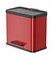 Мусорный контейнер Hailo ?ko duo Plus L 17+9 л., сталь, красный, арт. 0630-240, шт - фото 158663