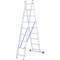 Алюминиевая двухсекционная лестница Сибртех 2x9 ступеней 97909 - фото 250083