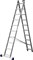 СИБИН, 10 ступеней, со стабилизатором, алюминиевая, Двухсекционная  лестница (38823-10) - фото 261648