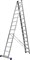 Алюминиевая трехсекционная лестница Сибин 3x14 38833-14 - фото 261663