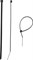 ЗУБР  КС-Ч1 4.5 x 180 мм, нейлон РА66, кабельные стяжки черные, 100 шт, Профессионал (309030-45-180) - фото 270648