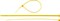 Желтая кабельная нейлоновая стяжка Зубр КС-Ж1 2,5x100 мм, 100 шт 309050-25-100 - фото 270670