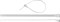 ЗУБР  КСР-Б1 7.5 x 200 мм, нейлон РА66, кабельные стяжки разъемные белые, 100 шт, Профессионал (309240-75-200) - фото 270687
