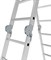 Алюминиевая лестница трансформер Новая Высота 4х4 с площадкой 604404-1 - фото 273851 Алюминиевая лестница трансформер Новая Высота 4х4 с площадкой 604404-1 - фото 273851