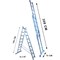 Лестница двухсекционная Стандарт 7 ступеней - фото 279033