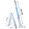 Лестница двухсекционная Стандарт 11 ступеней - фото 279037
