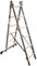 Алюминиевая двухсекционная лестница Новая Высота NV 122 2x6 1220206 - фото 288271