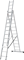 Алюминиевая трехсекционная лестница Новая Высота NV 123Y 3x12 1230312Y - фото 288848