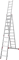 Алюминиевая трехсекционная лестница Новая Высота NV 223 3х11 2230311 - фото 290083