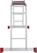 Алюминиевая лестница трансформер Новая Высота NV 233 4x3 с помостом 2330403 - фото 290177 Алюминиевая лестница трансформер Новая Высота NV 233 4x3 с помостом 2330403 - фото 290177