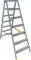 Двухсторонняя анодированная стремянка Алюмет 7 ступеней APD9207 - фото 299246