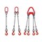 Канатный строп с 4 крюками Грузовая механика 4СК 2,0т 5м - фото 310383
