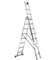 Трёхсекционная алюминиевая лестница-стремянка Svelt Еuro E3 3x14 - фото 317323