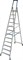 Передвижная лестница-стремянка Krause Stabilo 12 ступеней 124678 - фото 318380