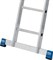 Двухсекционная раздвижная лестница с перекладинами Krause Stabilo 2x9 133274/123121 - фото 319859