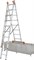 Алюминиевая трехсекционная лестница Krause Tribilo 3х8 с дополнительной функцией 129741/121226 - фото 320026