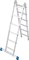 Двухсекционная шарнирная лестница с перекладинами Krause Stabilo 2х6 133908/123534 - фото 320185
