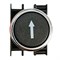 Нажимная кнопка EMAS круглая черная, вертикальная стрелка (1НО) B100DHOD - фото 322858