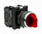 Переключатель EMAS 2-0-1 с подсветкой неон, с фиксацией, красный, 2НО B131SL30K - фото 323191