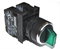 Переключатель EMAS 0-1 с подсветкой светодиод 100-230V AC, с фиксацией, зеленый 2НО B1Y1SL20Y - фото 323234