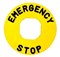 Табличка EMAS для аварийной кнопки, пластик O60мм BET60P - фото 323607