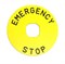 Табличка EMAS для аварийной кнопки, алюминий O90мм BET90A - фото 323610