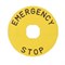 Табличка EMAS для аварийной кнопки, пластик O90мм BET90P - фото 323611