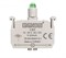 Блок-контакт подсветки EMAS с зеленым светодиодом 12-30V AC/DC CB9 - фото 323700