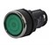 Нажимная моноблочная кнопка EMAS с фиксацией зеленая, 22 мм, IP 40 (1НО) MB100FY - фото 324717