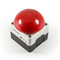 Пост EMAS черно-серый с красной кнопкой "Грибок" 72мм (1НО) P1C300M72 - фото 326858
