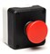 Пост EMAS черно-серый с красной кнопкой "Грибок" без фиксации (1НО+1НЗ) P1C304MK - фото 326878