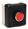 Пост EMAS черно-серый с красной кнопкой без фиксации (1НО) P1C400DK - фото 326881