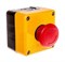 Пост EMAS черно-желтый с аварийной кнопкой "Грибок" с фиксацией (1НЗ) P1EC400E40 - фото 326905