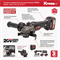 Аккумуляторная угловая шлифмашина Kress KU801 20В, 125мм, 4Ач х2, ЗУ 6А, кейс - фото 330070